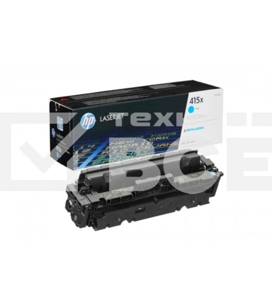 Картридж лазерный Cartridge HP 415X для LJ Pro M454/MFP M479/M480f, голубой (6 000 стр.) (желтая упаковка)
