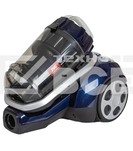 Пылесос JVC JH-VC410 синий/черный, 400/2200 Вт, уборка сухая, пылесборник контейнер 3 л