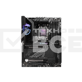 Материнская плата MSI MPG X870E CARBON WIFI, AM5, AMD X870E, 4xDDR5, 4xSATA, 4xM.2, 1xPCIe 5.0 x16, 1xPCIe 5.0 x4, 1xPCIe 4.0 x4, 1xHDMI, 2xUSB-C, 2x1Gb LAN, 9xUSB 3.2 Gen 2, 2xUSB4, 2x3.5 мм, 7.1, ATX
