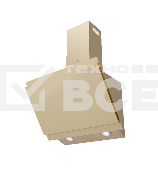 Вытяжка кухонная наклонная LEX FURIA 600 IVORY слоновая кость