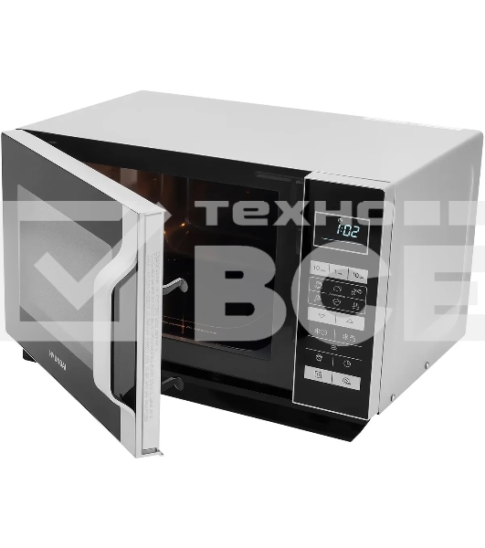 Микроволновая печь Hyundai HYM-D3044 черный/серебристый, 23 л, 700 Вт