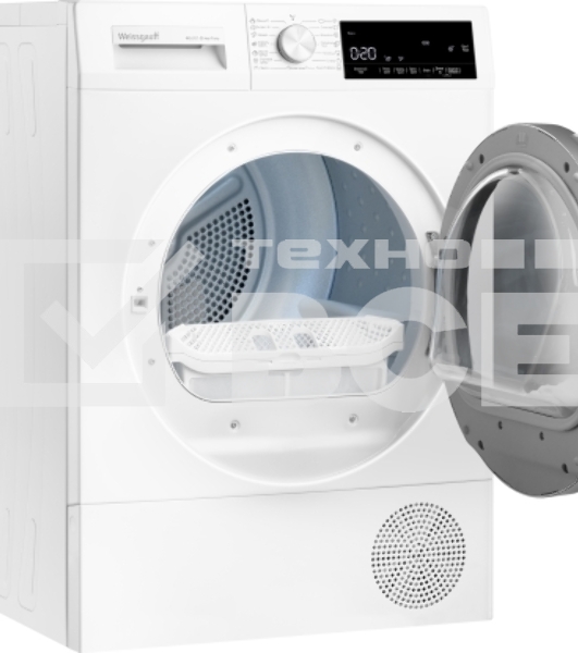 Сушильная машина Weissgauff WD 63121 DS Heat Pump белый, 10 кг, сушка - тепловой насос, программ - 15, 59.6 x 84.5 x 60.9 см