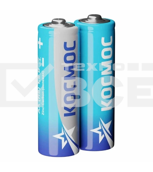 Элемент питания солевой AA/R6 (уп.2шт) КОСМОС KOCR6