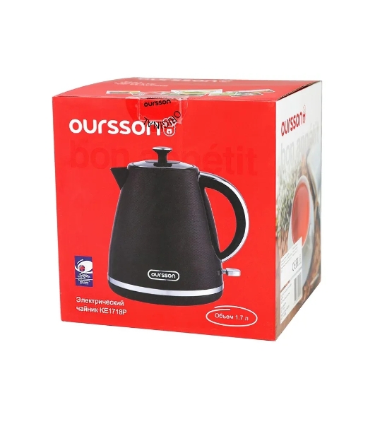 Чайник электрический OURSSON KE1718P/BL
