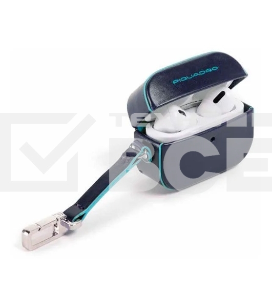 Чехол для наушников Piquadro Blue Square AC5308B2/BLU2 синий натур.кожа