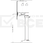 Кронштейн для мониторов ЖК Buro M3 черный 15
