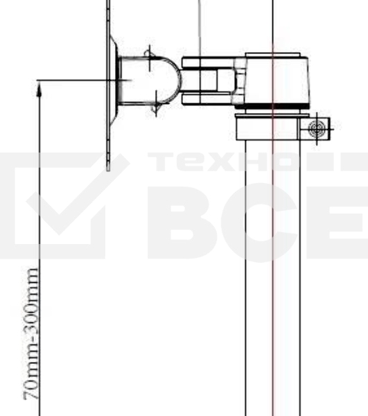Кронштейн для мониторов ЖК Buro M3 черный 15