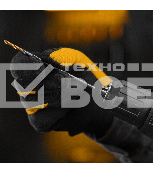 Сверло спиральное по металлу Denzel 3,5 х 112 мм, Р6М5, Golden Tip, удлиненное, 2 шт.