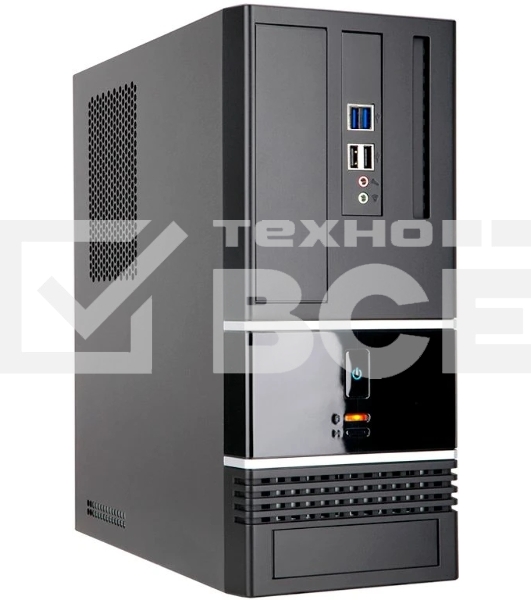 Компьютерный корпус INWIN BK623BL USB 3.0 (Micro-ATX, RB-S400BN1-0, 400W, 2xUSB 3.0, 2xUSB 2.0+Audio, черный)