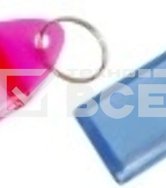 Бирка для ключей Silwerhof Daily инфо-окно ассорти, пластиковый пакет, 20 шт