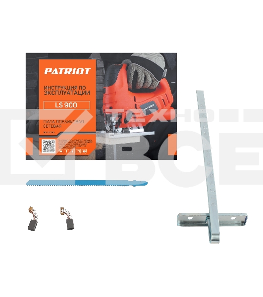 Лобзик PATRIOT LS 900, мощность 800 Вт, макс толщина дерева 100мм