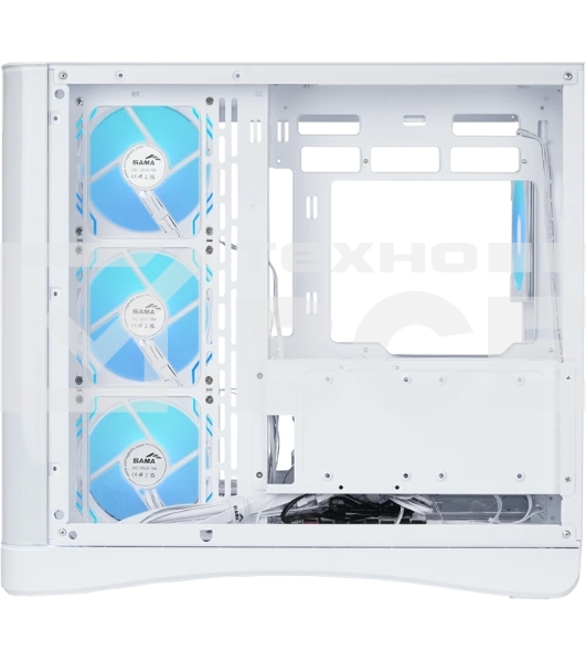 Корпус SAMA V62S, Midi-Tower, белый, 4 x 120 мм