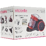 Пылесос Viconte VC-392 красный/черный, 600/3100 Вт, уборка сухая, пылесборник контейнер 2.2 л, фото7