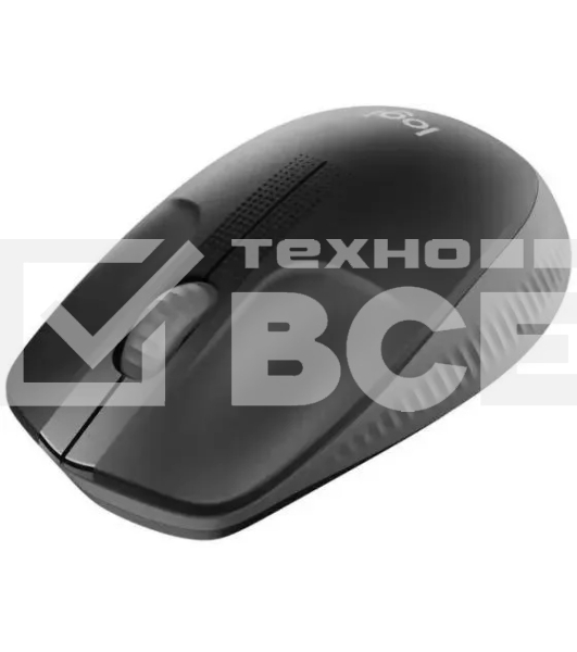 Мышь беспроводная Logitech M190 черный, 1000 dpi, радиоканал, USB, кнопки - 3