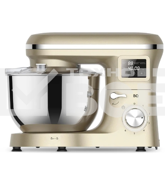 Планетарный миксер BQ MX640 Gold. Максимальная мощность 1600 Вт