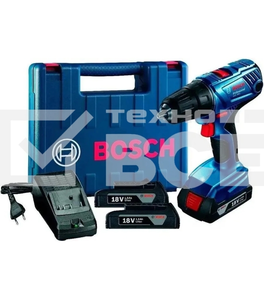 Дрель-шуруповерт Bosch GSB 180-LI Аккумуляторная, Кейс