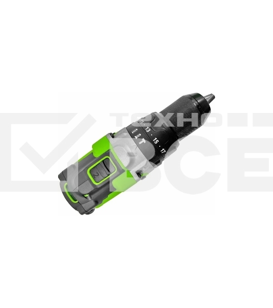 Дрель-шуруповерт GreenWorks GD24DD140, Аккумуляторная, 24В, Без АКБ и ЗУ
