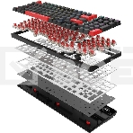 Клавиатура A4Tech Bloody WS98 механическая беспроводная USB черный/красный (WS98), фото2