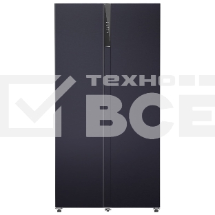 Холодильник LEX LSB530BlID wind черная сталь двухкамерный 283/183л морозилка слева, Total No Frost, Side by Side