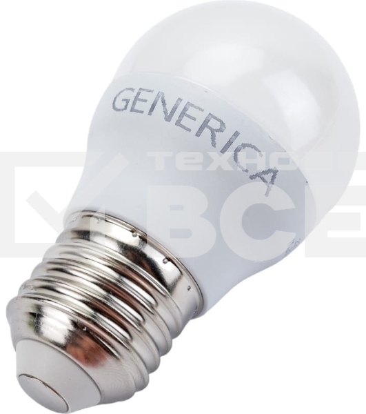 Лампа LED G45 IEK LL-G45-12-230-40-E27-G шар 12Вт 230В 4000К E27 GENERICA