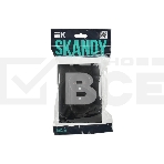 Розетка 2-м SKANDY 10А без заземл. без защ. шторок в сборе SK-R10Bl черный IEK SK-R20-10-K02-F, фото2