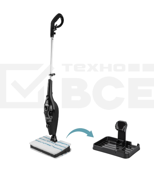 Паровая швабра Endever Odyssey Q-623 черный, 1600 Вт, 0,35 л