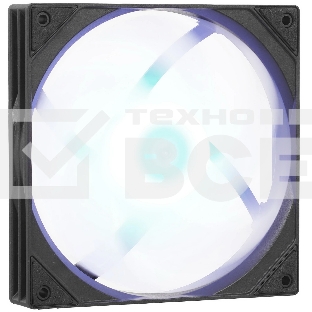 Вентилятор Powercase M53-14 ARGB черный 140x140x25mm (PWM, 80шт./кор, 4pin PWM (M+F)+ 3pin ARGB (M+F), 600-1800±10% об/мин)