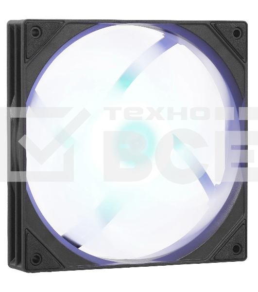 Вентилятор Powercase M53-14 ARGB черный 140x140x25mm (PWM, 80шт./кор, 4pin PWM (M+F)+ 3pin ARGB (M+F), 600-1800±10% об/мин)