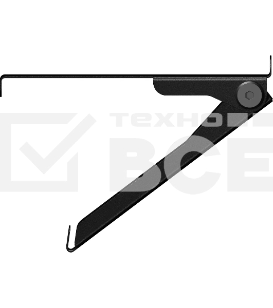 Кронштейн универсальный Holder SBS-101-B черный макс.3кг настенный