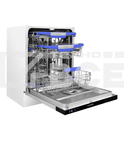 Посудомоечная машина Maunfeld MLP60230 Light Beam Inverter Wi-Fi, нержавеющая сталь, 59.5 см, 14 компл., 44 дБ, класс A+++