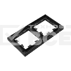 Рамка 2-местная Эпика EKF UP1-FPB-02 черная, пластик, фото3