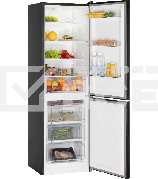 Холодильник Nordfrost NRG 162NF DTM темный титан двухкамерный 205/105л морозилка снизу, No Frost