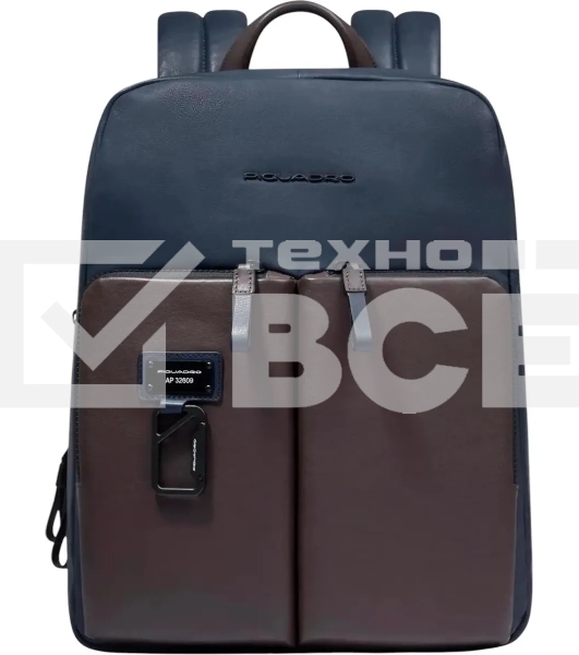 Рюкзак Piquadro Harper CA6311AP/BLUTM синий/коричневый кожа
