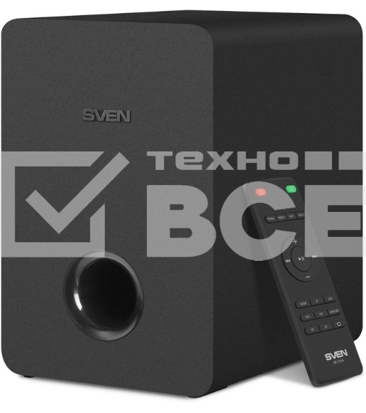 Саундбар Sven SB-2150A черный (2 x 40W, Bluetooth сабвуфер 100W, пульт ДУ, LED-дисплей, HDMI, USB)