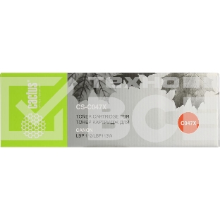Картридж лазерный Cactus CS-C047X черный (4000 стр.) для Canon LBP112/LBP113W