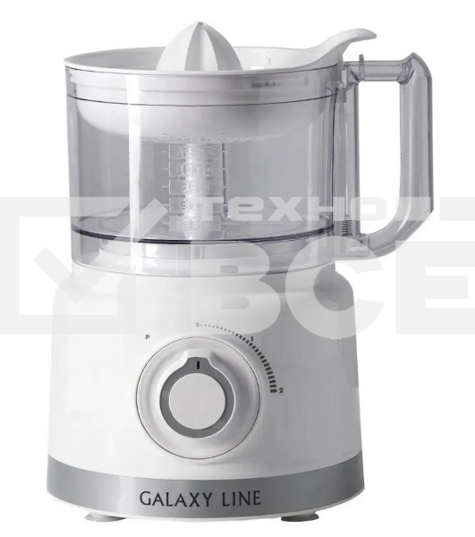 Кухонный комбайн Galaxy Line GL 2309, белый, пластик. чаша 1,5 л, 1000 Вт, 2 скорости и импульс. режим