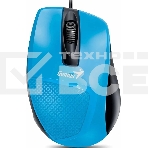 Мышь проводная Genius DX-Mini голубой, 1000 dpi, USB, кнопки - 3, фото2