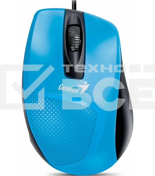 Мышь проводная Genius DX-Mini голубой, 1000 dpi, USB, кнопки - 3