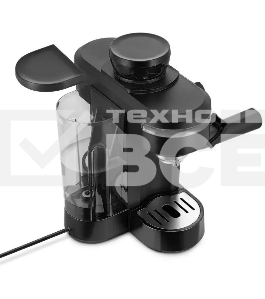 Кофеварка рожковая Kitfort КТ-7375 черный, исп. кофе - зерновой/молотый, 0.75 л, 1150 Вт, 15 бар