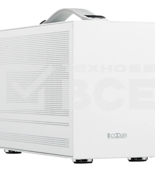 Компьютерный корпус PCCooler I100 PRO MESH WH, Mesh Compact, белый, SPCC, no fans ITX 60/300/SFX PSU support; 1x2.5