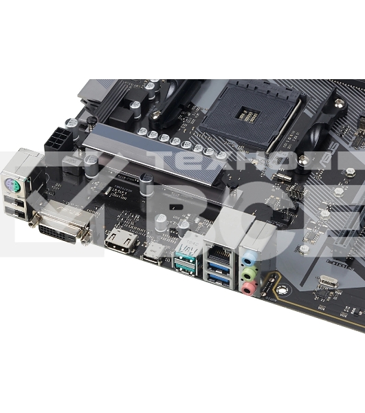 Материнская плата ASUS PRIME B450-PLUS, AM4, AMD B450, 4xDDR4, 6xSATA, 1xM.2, 1xPCIe 3.0 x16, 1xPCIe 2.0 x4, 3xPCIe x1, 1x 1Gb LAN, 2xUSB 3.2 Gen 1, 2xUSB 3.2 Gen 2, 1xUSB 2.0, 3x3.5 мм, 7.1, ATX