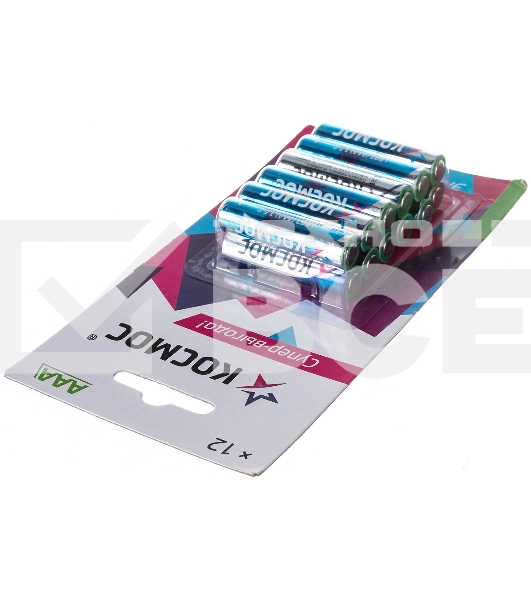 Элемент питания LR03 (АAA) 1.5V Alkaline 12BL, КОСМОС (KOCLR03BL12)