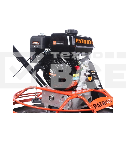 Машина затирочная по бетону PATRIOT PCT 1000L (бензиновая) (1+1) 3.6 л, 1.4 л/ч, диаметр диска 980 мм