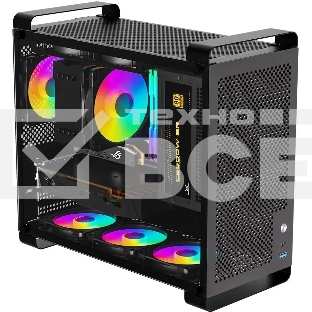 Компьютерный корпус Accord ACC-GCUB4 черный без БП mATX 1x92мм 1xUSB 3.0 1xUSB3.1 audio