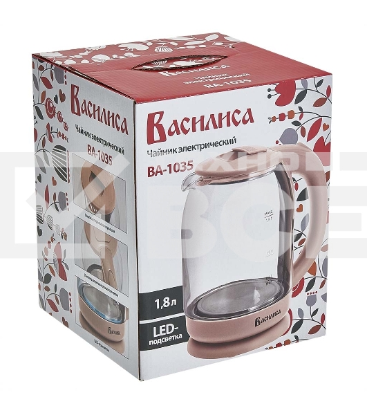 Чайник электрический ВАСИЛИСА ВА-1035 бежевый