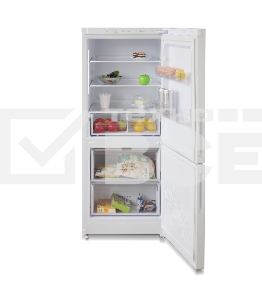 Холодильник Бирюса 6141 белый двухкамерный 165/60л морозилка снизу