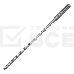 Бур по бетону Denzel цельная крестовая пластина, 6x215 мм, SDS PLUS