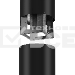 Вытяжка Kuppersberg MOTUBA B островная, ширина 39, отвод/рециркуляция, 1000м3/час, электронное сенсорное управление, таймер на отключение, 4 ступенчатая регулировка скорости, светодиодное освещение 4x3 Вт, черный, фото5