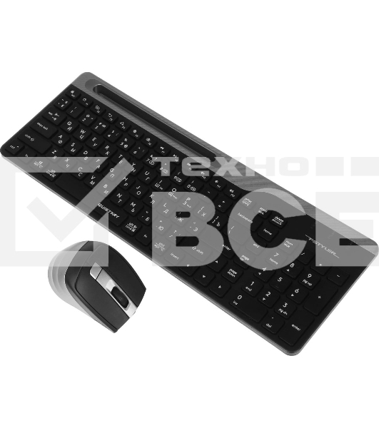 Комплект клавиатура+мышь A4Tech FStyler FB2535C беспроводной, USB + Bluetooth, 2000 DPI, черный