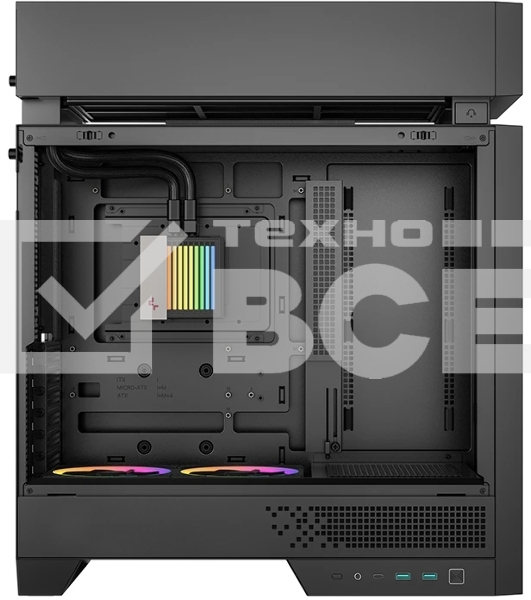 Корпус DeepCool CL6600, Midi-Tower, чёрный, 5 x 120 мм